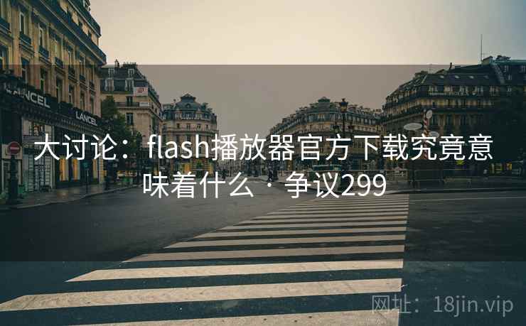 大讨论：flash播放器官方下载究竟意味着什么 · 争议299